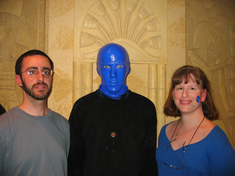 Scott and Michelle and the Blue Man
