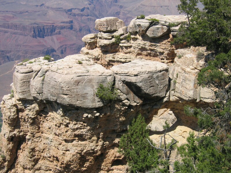 Unusual rock formation