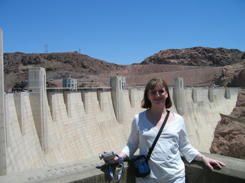Michelle at Hoover Dam