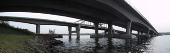 The I90 floating bridge.